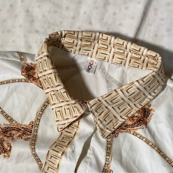 OC OrderPlus Silky Button Up Women’s Blouse - Picture 3 of 5